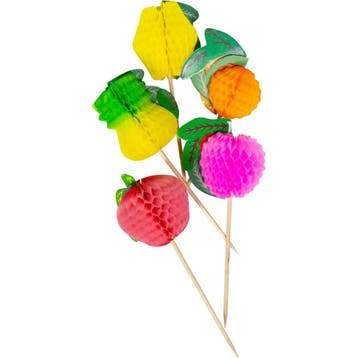 Cocktailprikkers Fruit Honeycombs - 10 Stuks, Ophalen of Verzenden, Nieuw