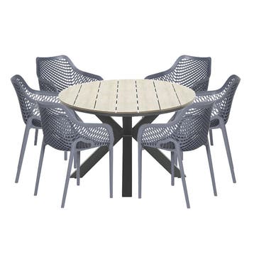 Garden Impressions Air XL tuinset 7-delig donker grijs -, Verzenden, Nieuw