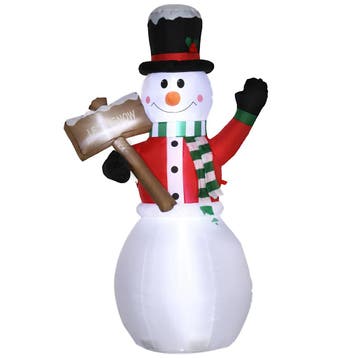 Opblaasbare Sneeuwman, Outdoor Kerstdecoratie, 1,80 M, Kerst, Verzenden, Nieuw