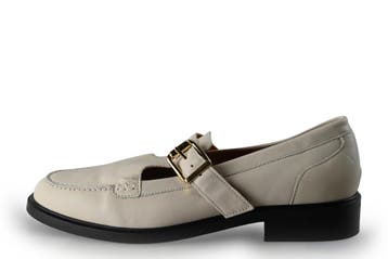 Manfield Instappers in maat 40 Wit, Kleding | Dames, Verzenden, Zo goed als nieuw, Manfield, Wit