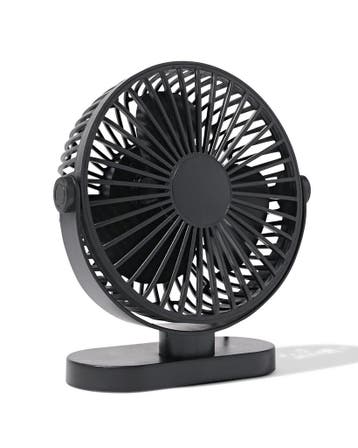 HEMA USB tafelventilator 17.5cm zwart, Verzenden, Nieuw