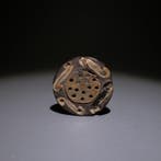 Huari, Peru Hout, parelmoer Tamba - Oorbel. 3,1 cm