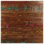 vidaXL Tafelblad vierkant 80x80x2,5 cm massief gerecycled, Huis en Inrichting, Tafels | Eettafels, Verzenden, Nieuw