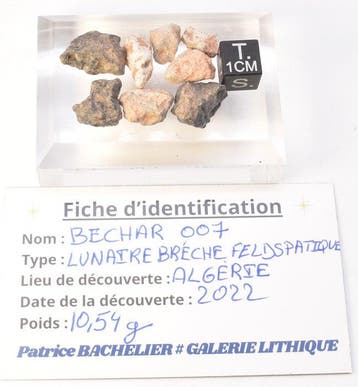 Maanmeteorit Bechar 007 - Algerije - 10.54 g