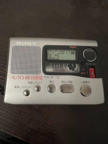 Sony - TCM-80 Draagbare cassettespeler, Nieuw
