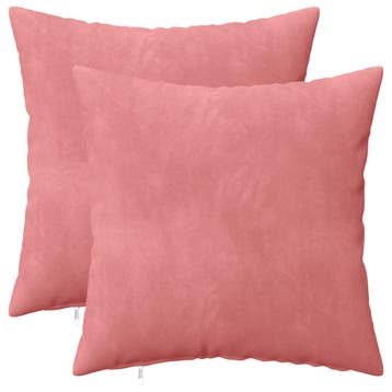 vidaXL Kussensloop 2 pcs HEERLEN Roze 35 x 35 cm Fluweel, Verzenden, Nieuw, Roze