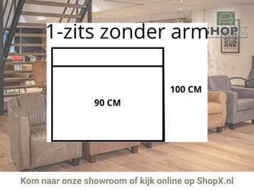 Leren elementenbank Flow - element 1 zits (90) zonder arm, Nieuw, Ophalen of Verzenden, Rechte bank, Modern