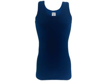 Onderhemd - SQOTTON® - 100% katoen - Marineblauw, Verzenden