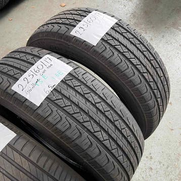 2 x GoldLine 225-60-17 16EZomerbanden 6,5mm, Gebruikt, 17 inch, Ophalen of Verzenden, Band(en)