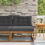 vidaXL Buiten Midden Sofa Naturel, Tuin en Terras, Tuinsets en Loungesets, Verzenden, Nieuw