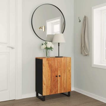 vidaXL Dressoir 60x33x75 cm massief acaciahout, Huis en Inrichting, Verzenden, Nieuw, Overige houtsoorten, Minder dan 50 cm