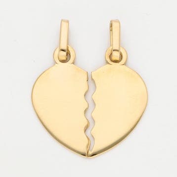 Hanger - 18 karaat Geel goud - Hart