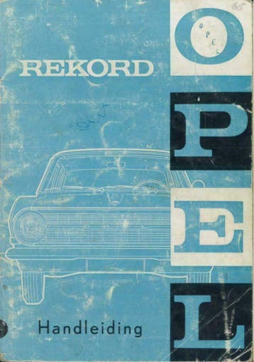 1965 Opel Rekord Instructieboekje Handleiding NL, Auto diversen, Handleidingen en Instructieboekjes, Verzenden