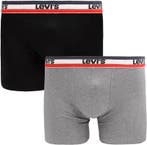 Levis Brief Boxershorts 2-Pack Zwart Grijs maat S Heren, Verzenden, Grijs, Levi's, Boxer
