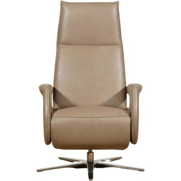Leren relaxfauteuil Note - Granada Taupe (taupe/bruin) -, Huis en Inrichting, Fauteuils, Nieuw, Ophalen of Verzenden, 50 tot 75 cm