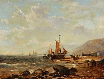 Samuel Phillips Jackson (1830-1904) - Scena sulla costa, Antiek en Kunst