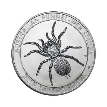 Zilveren munt Funnelweb Spider 2015 1 troy ounce, Verzenden