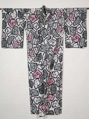 ZEER UNIEK Vintage Japanse Yukata-katoenen Kimono - Retro