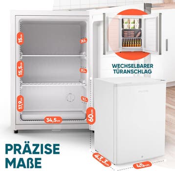 Mini vriezer - Vrijstaand - Barmodel - 42 liter - Wit - Stil, Verzenden, Zo goed als nieuw