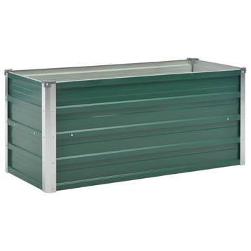 Verhoogde moestuinbak 100x40cm groen - 63% voordeliger, 100 cm of meer, Ophalen of Verzenden, Zo goed als nieuw, Metaal