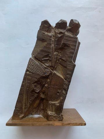 Ivo Soldini (1951) - sculptuur, Gruppo - 17.5 cm - Brons