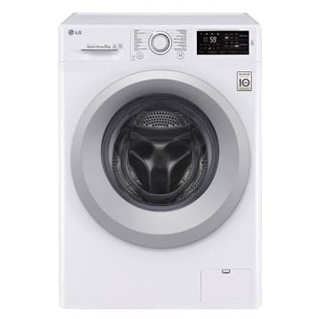 LG Fh4j5tn8 - Wasmachine - 8 kg - 1400 tpm - Direct Drive -, Ophalen of Verzenden, Nieuw, Voorlader, 85 tot 90 cm