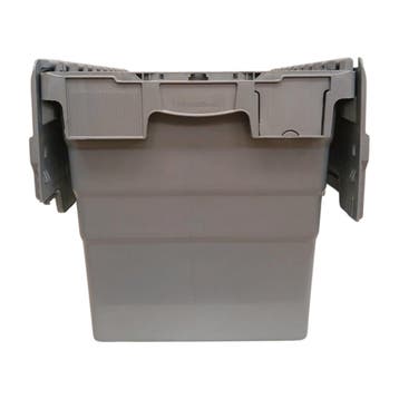 Distributiebak, 600x400x416 mm, euronorm, grijs kunststof,, Ophalen of Verzenden