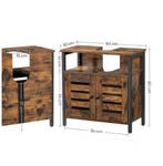Wastafelonderkast Badkamer met Deuren – Vintage Design, Verzenden, Nieuw