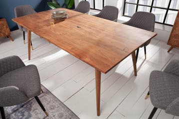 Massieve eettafel MYSTIC LIVING 160cm natuurlijk acacia, Ophalen of Verzenden, Nieuw