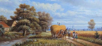 Josef Hofbauer (1907–1998) - Heimkehr von der Getreideernte