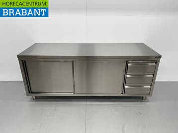 RVS HCB Werkkast Premium-line Kast Werktafel 2 schuifdeuren, Ophalen of Verzenden, Nieuw in verpakking