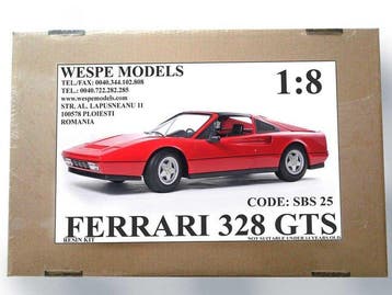 Wespe Models 1:8 - Model coupé - Ferrari 328 GTS-1986 - Kit, Nieuw