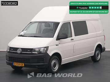 Volkswagen Transporter 150PK Automaat L2H2 Dubbele Cabine Ai, Automaat, Stof, Gebruikt, Euro 6