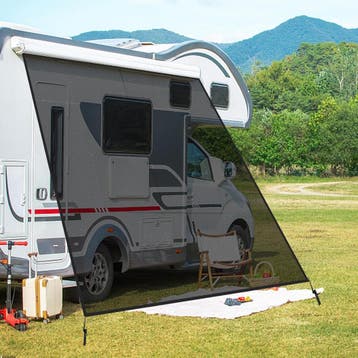Universeel zonnescherm camper/caravan - Nu 45% korting, Ophalen of Verzenden, Zo goed als nieuw