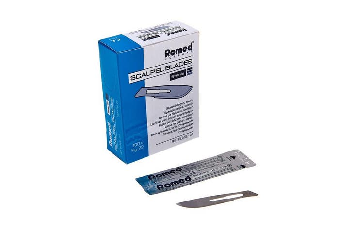 Romed scalpelmesjes nr. 22 steriel - mesjes - scalpel - scal, Diversen, Verpleegmiddelen, Nieuw, Verzenden