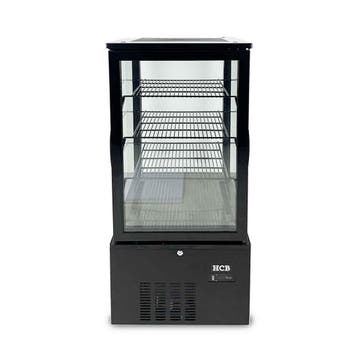 HCB Gebaksvitrine - 158 liter - zwart - 230V, Verzenden, Nieuw in verpakking