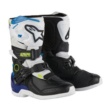 Alpinestars Tech 3S Youth Schoenen Wit Zwart Enamel Blauw, Nieuw met kaartje, Alpinestars, Laarzen, Heren
