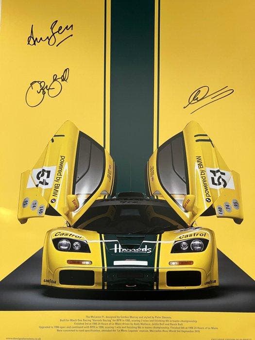 Mclaren - 24 uur Le Mans - Derek Bell, Justin Bell, Andy, Verzamelen, Automerken, Motoren en Formule 1