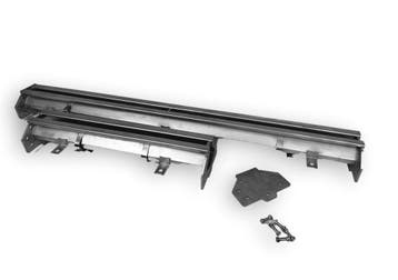 RVS Afvoerput 300x265 Met 2 Uitgangen Tbv Sleufgoot, Ophalen of Verzenden, Nieuw