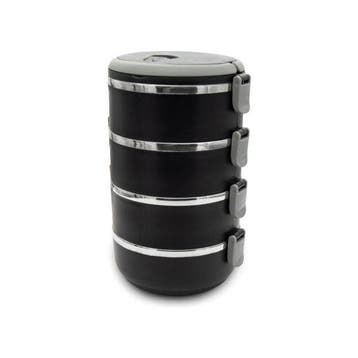 Meyerhoff Thermische Lunchbox 4 Lagen – 2800 ml – RVS Bento, Ophalen of Verzenden, Nieuw