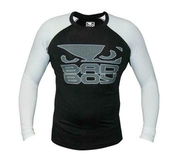 Bad Boy Engage Rash Guard Lange mouw – Zwart/Wit, Nieuw
