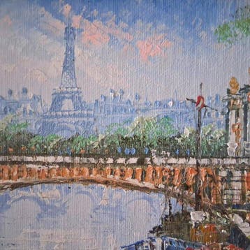 Caroline C. Burnett (1877-1950) - Pariser Straßenszene mit