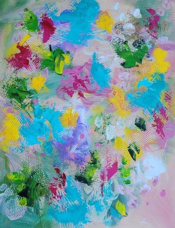 Laura Capellini -  SOUL GARDEN #13(XL) , Acrylic on canvas