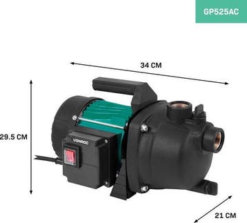 2dekans | VONROC Beregeningspomp / Waterpomp - 800W –, Ophalen of Verzenden, Zo goed als nieuw