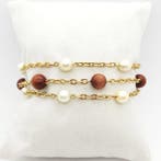 Armband - 18 karaat Geel goud - 22.00ct. tw. Parel, Nieuw