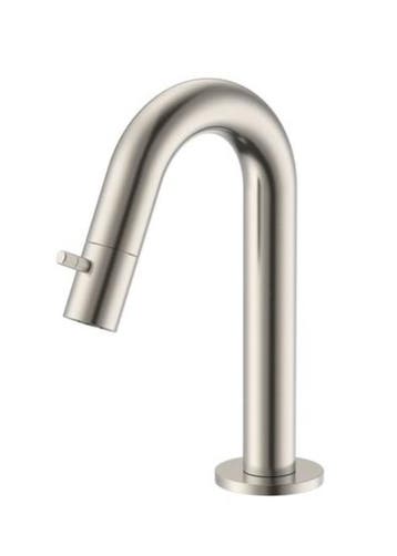 Fonteinkraan Stria Opbouw – Geborsteld RVS – G1/2, Doe-het-zelf en Verbouw, Sanitair, Ophalen of Verzenden, Nieuw, Chroom, Bad