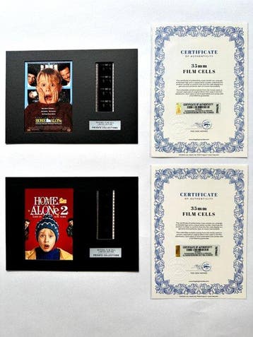 Home Alone – Rare Set of 2 Mounted 35mm Film Cells –, Nieuw