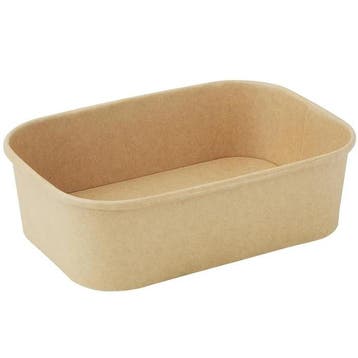 Voedselcontainers | Papier | Recyclebaar | 650ml | 300 Stuks, Verzenden, Nieuw in verpakking