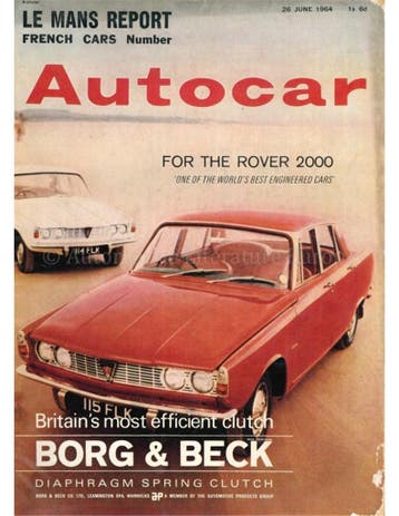 1964 AUTOCAR MAGAZINE 3567 ENGELS, Nieuw, Author
