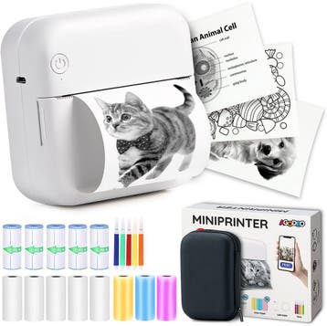 Agodeo Mini Printer 300 DPI - Pocket Printer - Fotoprinter, Ophalen of Verzenden, Zo goed als nieuw, AgoDeo